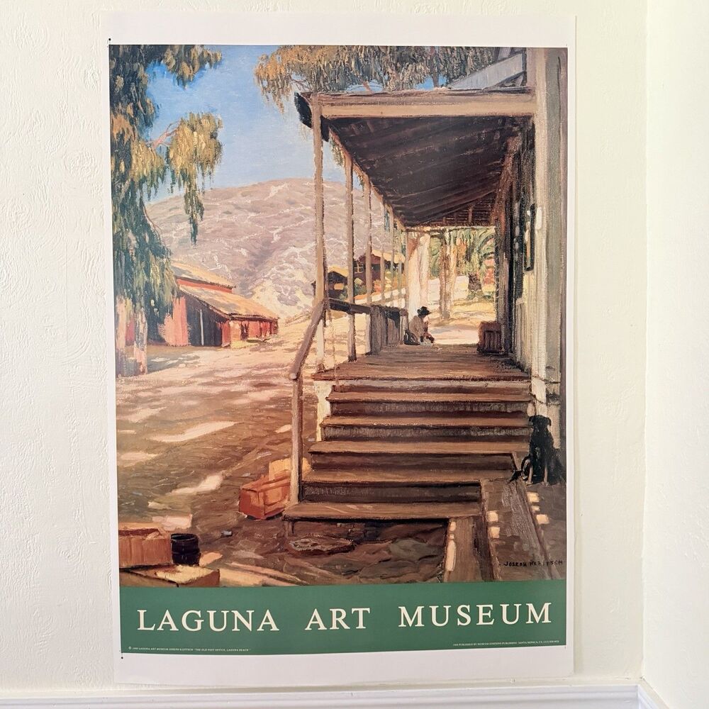 Joseph Kleitsch The Old Post Office Laguna Beach Art Museum Poster Print 40x28” - Picture 1 of 14